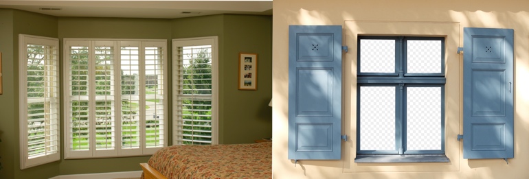 San Diego California interior and exterior shutters