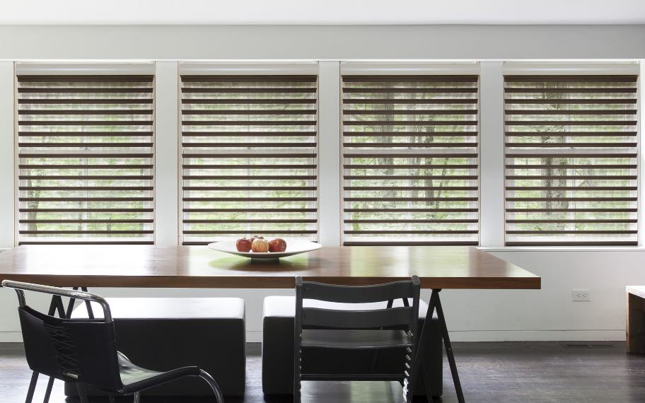 Shutters in a kitchen in San Diego