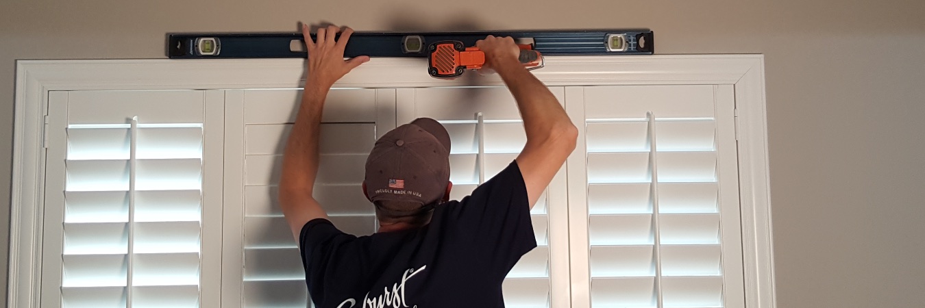 Installing shutters in San Diego