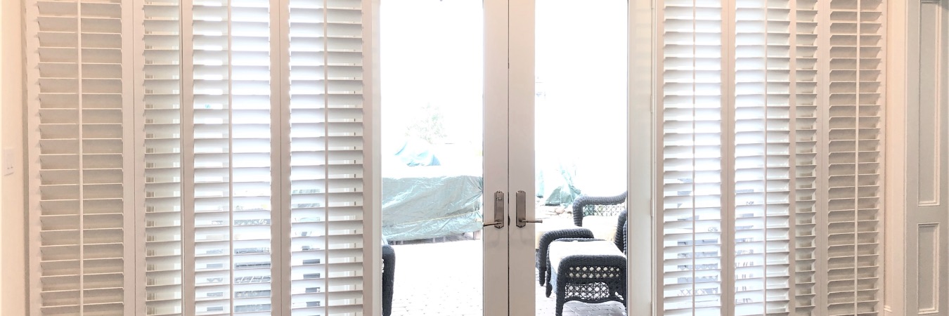 Sliding door shutters in San Diego