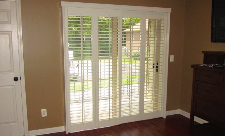 Sliding Glass Door Shutters In San Diego Sunburst Shutters San