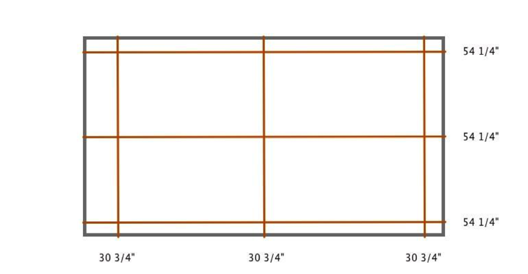 San Diego plantation shutter measurement diagram