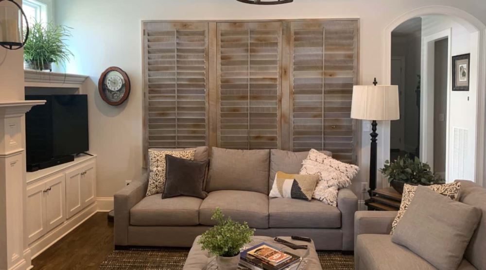 Reclaimed wood shutters in San Diego