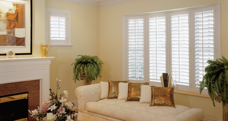 San Diego living room shutters